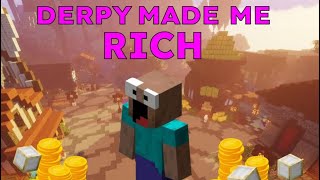 DERPY MADE ME RICH Lowballing Haul Hypixel Skyblock [upl. by Ecertak]