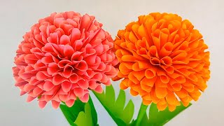 DIY Paper Flower Making Easy For Home Decoration  Flowers [upl. by Jesh513]