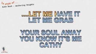 Kate Bush  Wuthering Heights  Instrumental and Karaoke [upl. by Fisken65]