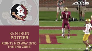 Florida States Kentron Poitier Fights His Way Into The End Zone [upl. by Akirea118]