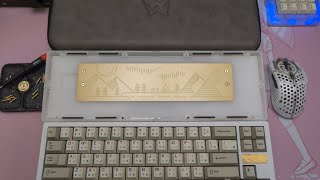 Ikki68 R2 metal topped entry level 65 keyboard with the brass weight [upl. by Wales]