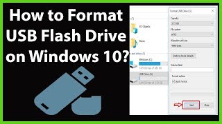 How to Format USB Flash Drive on Windows 10 [upl. by Anaehr]