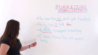 English Writing Making Abbreviations Plural [upl. by Kela]