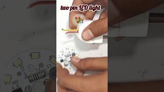 Awesome how to make tow pin led light। making an socket plug in LED light at home।shorts trending [upl. by Aiceled957]