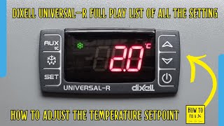 How to change the temperature setpoint on a dixell universal R controller fridge or freezer polar [upl. by Ennaylil]