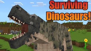 Surviving From Dinosaurs in Hardcore Minecraft [upl. by Claudelle]