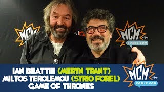 Ian Beattie Meryn Trant Miltos Yerolemou Syrio Forel Game Of Thrones Interview [upl. by French648]