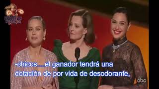 Brie Larson Gal Gadot y Sigourney Weaver en los Oscares 2020 subtitulado al español [upl. by Prosser428]