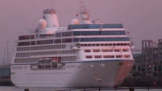 OCEANIA CRUISES SIRENA DOCKS IN SOUTHAMPTON FROM ST MALO 220424 [upl. by Radke]