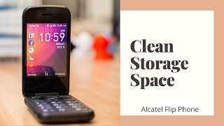 Alcatel Flip Phone Clean Up Clear Storage [upl. by Bum]