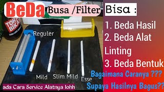 Perbedaan Busa filter rokok Tingwe dan cara Pakainya serta cara ganti Onderdil alat linting [upl. by Brout]