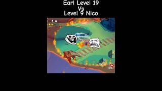 Level 9 Nico vs Level 19 Earl zooba [upl. by Sualocin5]