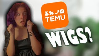 TRYING CHEAP WIGS FROM TEMU [upl. by Ayadahs514]