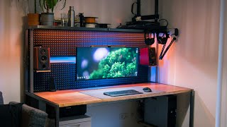 How to Build a CableFree Desk with BuiltIn Lights USB Outlets  More [upl. by Lehcsreh]