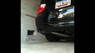 BMW 328i muffler and resonator delete cold start custom exhaust [upl. by Tace]