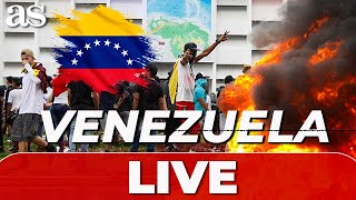 VENEZUELA PROTEST ELECTIONS 2024  REJECTION OF THE ELECTION RESULT [upl. by Burnight822]