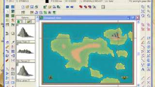 Part E Overland Mapping with Campaign Cartographer  Adding Mountains with the Symbols Function [upl. by Oicnanev]