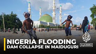 Nigeria dam collapse A million people forced from their homes [upl. by Telfore310]