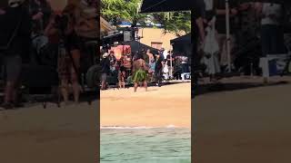 They decided to film literally right in front of my house Filming Disney Moana TheRock Hawaii [upl. by Mary]