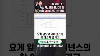 이승조 주식투자 그룹 거버넌스 녹십자 코오롱 DB 한미 [upl. by Wilmar]