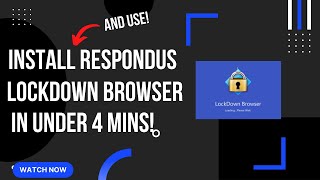 How to install and use Respondus LockDown Browser and Monitor [upl. by Nybbor]