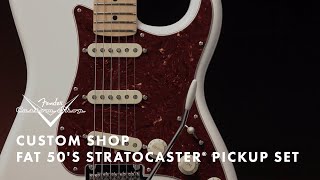 Fender Custom Shop Fat 50s Strat Pickup Set  Fender [upl. by Notneiuq]