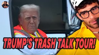 Trumps Garbage Truck Stunt A Campaign Move or a PR Disaster  HasanAbis Politics Unplugged [upl. by Oirasan]