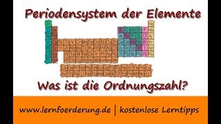 Ordnungszahl erklärt im Periodensystem der Elemente [upl. by Robenia]