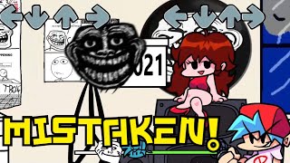 Friday night funkin  VS TROLLFACE Fnf 2 FREEPLAY  Mistaken [upl. by Zul]