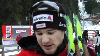 Interview mit Dario Cologna nach der Tour de Ski [upl. by Tearle270]