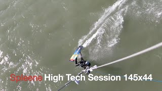 Spleene High Tech Session 145x44 Kiteboard Test 2023 [upl. by Brunella]