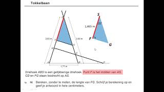 vmbo tl wiskunde 2018 15 tm 17 Tokkelbaan [upl. by Innej581]