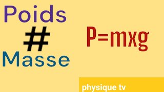 Exercices poids et masse 3eme année collège physique chimie [upl. by Fen265]