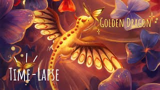 ᴛɪᴍᴇʟᴀᴘsᴇ Golden Dragon ArtRage Vitae [upl. by Lacie]