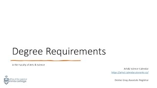 2022 Academic Orientation Degree Requirements and the Academic Calendar [upl. by Emie]