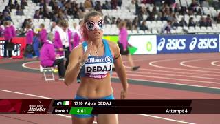 Arjola Dedaj  Gold Womens Long Jump T11  Final  London 2017 World Para Athletics [upl. by Romanas764]