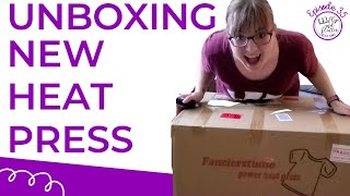 New Heat Press Unboxing  Fancierstudio 15x15 Heat Press Machine Unboxing Thoughts amp First Use [upl. by Dahc]