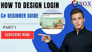 How to design basic login form in C winform App  Your First C winApp [upl. by Floss]