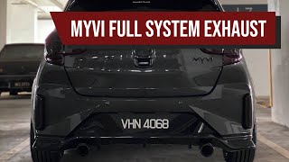 Myvi Facelift Setup Full Exhaust System Bunyi Skuter [upl. by Schulze517]