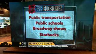 Hurricane Sandy forces MTA shutdown in NYC [upl. by Eleon719]