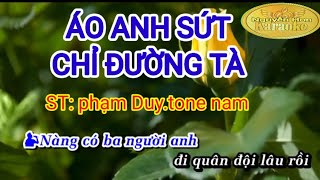 Karaoke ÁO ANH SỨT CHỈ ĐƯỜNG TÀTone nam [upl. by Jardena]