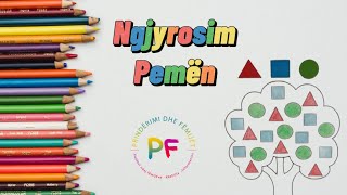 Ngjyrosim Pemën Trupa gjeometrikë  Kids Coloring [upl. by Anelle]