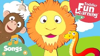 The Happy Animal Choir  Animal Sounds Song  Toddler Fun Learning [upl. by Leeban]