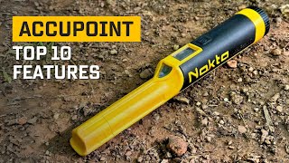 Top 10 Features Nokta AccuPoint Pin Pointer Review [upl. by Aisor]