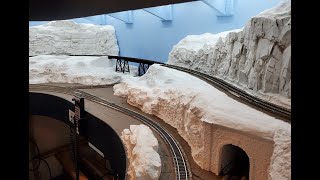 Applying Hydrocal Rock Castings to the Layout Terrain HO Scale 20x12 Layout Part 47 [upl. by Giorgi]