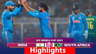 India vs South Africa World Cup 2023 Full Match Highlights IND Vs SA World Cup 2023 Highlights [upl. by Nirrac]