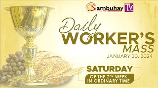 Sambuhay Tv Mass  January 20 2024  Saturday of the Second Week in Ordinary Time [upl. by Sidoney10]