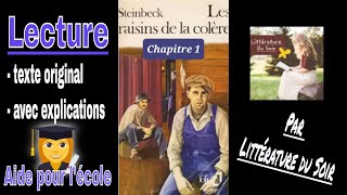 1Les raisins de la colère de Steinbeck  chapitre 1  livre audio [upl. by Aneloj]