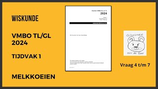 Wiskunde Examen Vmbo GLTL 2024 Tijdvak 1 Opg 04 tm 07 [upl. by Mooney799]