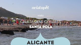 Playas para perros  ARISTOPET visita La Caleta dels Gossets en Santa Pola  Alicante [upl. by Retep7]